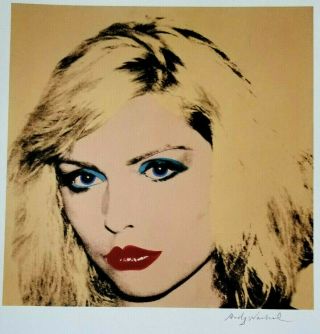 Andy Warhol 1984 Debbie Harry Hand Signed Print,