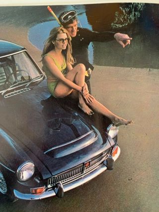 Mg Mgb Gt Sports Car Sales Brochure 1969