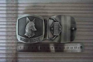 Wood Badge Fox Belt Buckle Woodbadge