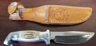 Vintage Us Custom Hand Made Early Ruana Hunting Fighting Knife