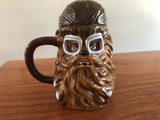 Star Wars Solo Chewbacca 20 Oz.  Sculpted Ceramic Mug With Lid
