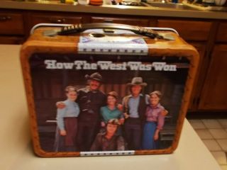 Vintage Metal Lunchbox How The West Was Won By Thermos