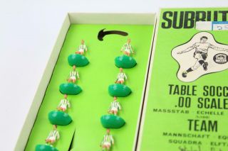 4 Vintage SUBBUTEO Table Soccer.  00 Scale TEAMS / Accessories In Boxes 3