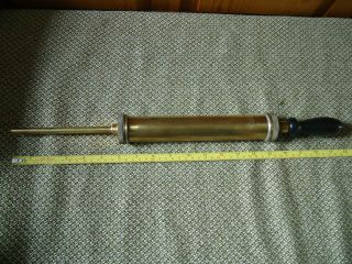 Vintage Brass Nesthill Oil Syringe Pump For Rolls - Royce And Bentley