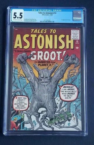 Tales To Astonish 13 • 1st Groot • Sweet Cgc 5.  5 • Guardians,  Avengers End Game