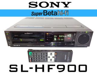 1985 Sony Sl - Hf900 Beta Hi - Fi Stereo Vintage Betamax Vcr & Remote Rmt - 125