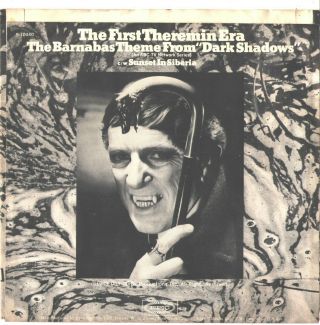 THE FIRST THEREMIN ERA - - PICTURE SLEEVE,  45 - - (BARNABAS THEME/DARK SHADOWS) PS - PIC 2