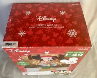 2017 Disney Christmas Mickey Mouse 5 Ft Airblown Inflatable Gemmy I - 49 2