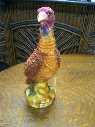 Wild Turkey Collectible Liquor Decanter,  1 Full Size Male Standing,  1971,