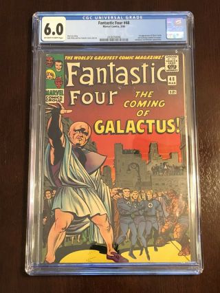 Fantastic Four 48 Cgc 6.  0 Off - White To White Pages 1st Silver Surfer Appearan