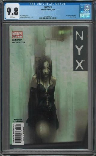 Nyx 3 Cgc 9.  8 White Pages 1st X - 23