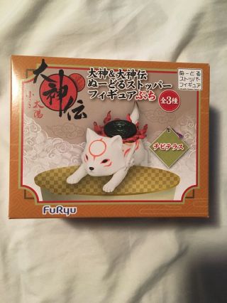 Okami & Den Okami Noodle Stopper Figure Petit Chibiterasu