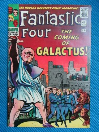 Fantastic Four 48 - (vf) - 1st App Silver Surfer,  Galactus,  Inhumans,  Watcher
