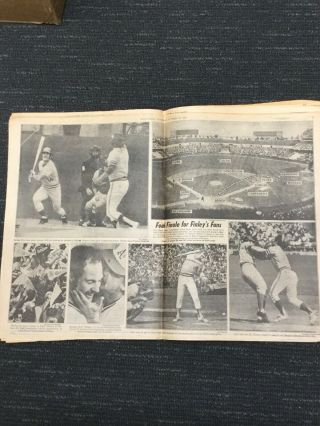 1972 World Series - A’s vs Reds - Baseball - York Daily News Newspaper 2