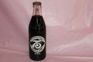 1978 Coca - Cola 10 Oz 75th Anniversary Jackson Bottling Co.  Mississippi Bottle