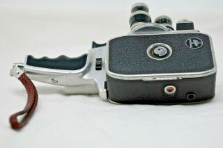 Vintage 8mm Bolex Paillard B8 and D8L Movie Cameras w/Original Leather Case - NR 2