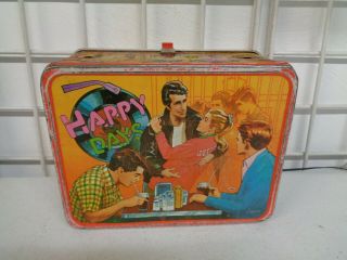 Vintage Happy Days Tv Show Metal Lunchbox No Thermos