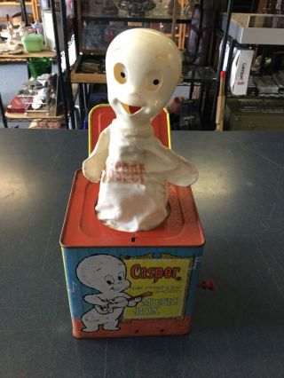 Vintage Mattel Casper The Friendly Ghost Music Box Winder Doesn’t Work