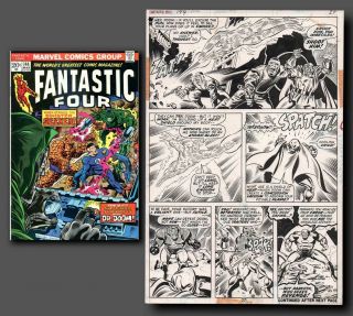 Buckler And Sinnott Fantastic Four 144 Page 27 Art (marvel,  1974)