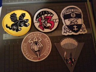 5 - Us Army Airborne Patches Dealer Blow Out All 5 $8.  00 See Store /