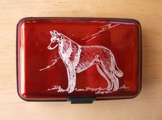 Belgian Malinois - Hand Engraved Stainless Credit Card Wallet By Ingrid