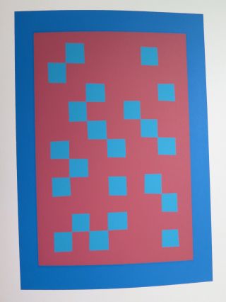Josef Albers Silkscreen Folder Xxii - 1 Right Interaction Of Color 1963