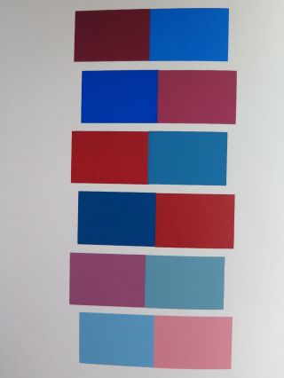 Josef Albers Silkscreen Folder Xxi - 1 Left Interaction Of Color 1963