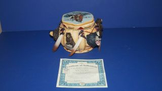 Bradford Exchange Spirit Of Bear Native American Sacred Keepsake Box - W