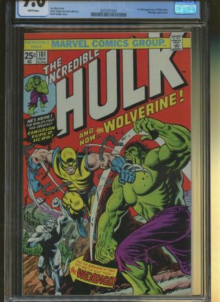 Incredible Hulk 181 CGC 9.  0 | Marvel 1974 | 1st Full Wolverine.  Wendigo App. 2