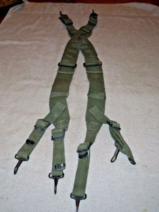 Wwii Ww2 Us Army Suspenders Belt M - 1936 Shico 1944