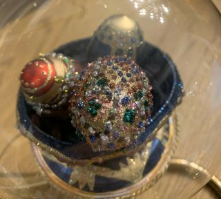 Mostowski Komozja,  “tsars Treasure” Glass Globe Ornament,  Hand Blown Poland