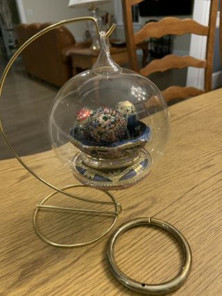 Mostowski KOMOZJA,  “Tsars Treasure” Glass Globe ornament,  Hand Blown Poland 2