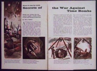 Nazi Wwii Time Butterfly Bomb Defusing Secrets 1959 Article