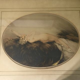Louis Icart Venus Artist Proof Handcolored Etching Signed Numbered 1928