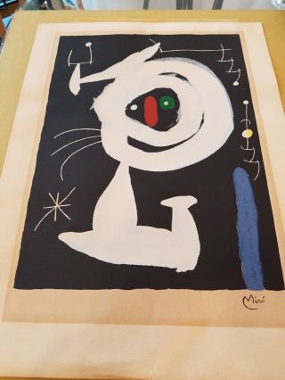 Joan Miro Signed Lithograph Hand Number Limited Ed.