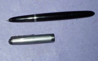 Vintage Parker No.  51 Pen With Sterling Silver Cap