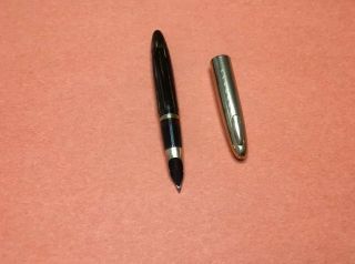 Sheaffer Tuckaway Gold Filled Brown Marble Stripped Fountain Pen Set - White Dot 3