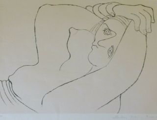 Pablo Picasso Femme Couchee Lithograph Hand Signed By Marina Picasso Estate Coll