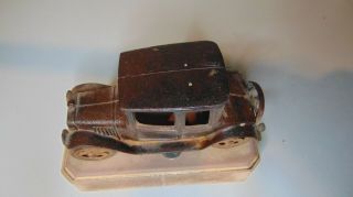 VINTAGE CAST IRON FORD MODEL T COUPE CAR 8 1/4 