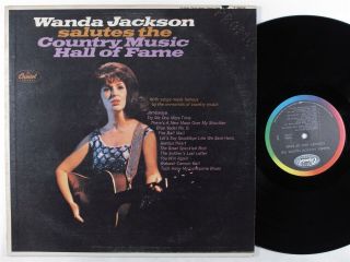 Wanda Jackson Salutes The Country Music Hall Of Fame Capitol Lp Vg,  Mono Promo
