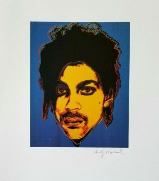 Andy Warhol 1984 Prince Hand Signed Print,