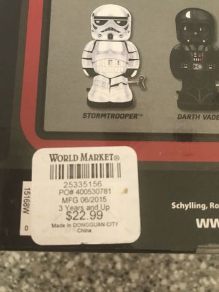 Star Wars Stormtrooper Storm Trooper 7 1/2 - Inch Wind - Up Tin Toy 3