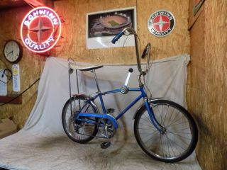 1967 Schwinn Fastback Stingray 5 - Speed Stik Shift Muscle Bike Blue S5 Vintage