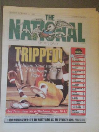 The National Sports Daily Michigan State Stuns Michigan Oct 14,  1990