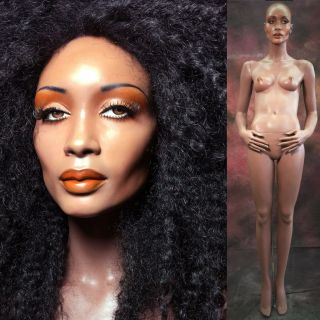Rootstein Mannequin Female African American Black Full Realistic Ethnic Dawn Vtg
