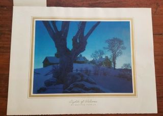 Unframed Maxfield Parrish Lights Of Welcome Tintogravure Exc