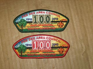 Bsa Pee Dee Area Council 100 Years Of Scouting 1910 2010 Red Green Sc