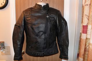 Vintage 1985 Harley Davidson Hein Gericke Leather Jacket Size 36 Pre - Owned