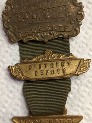 1915 Knights of Columbus NY Convention Pougkeepsie Delegate District Deputy Pins 3