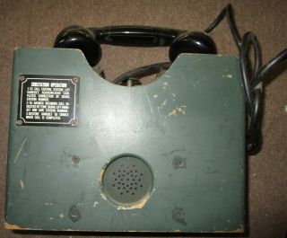 Wwii Us Substation Phone,  A.  B.  Portable Tel.  System,  1943 Dated